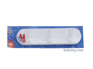 Закачалка пластмаса с 3 куки Анса - Домашни потреби "Калатея"