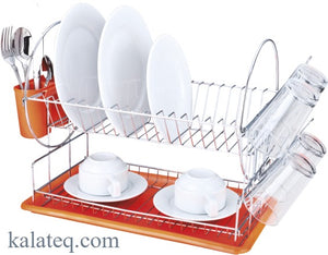 Сушилник за чинии с  оранжева табла - Домашни потреби "Калатея"