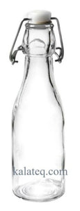 Бутилка стъклена с клипс закопчалка 245мл - Домашни потреби "Калатея"