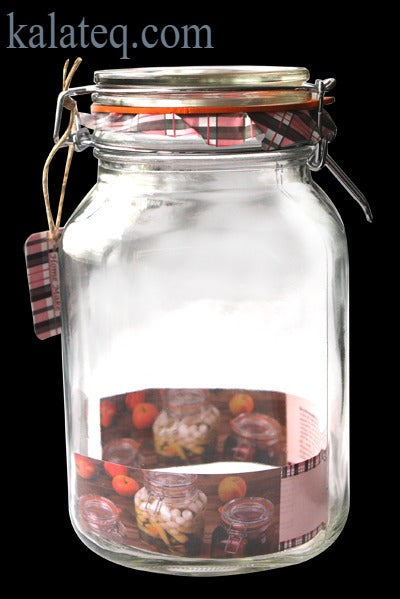 Буркан за подправки с клипс закопчаване 2л. - Домашни потреби "Калатея"