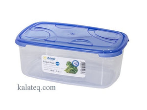 Кутия пластмаса с цветен капак Фриго 0.9л - Домашни потреби "Калатея"